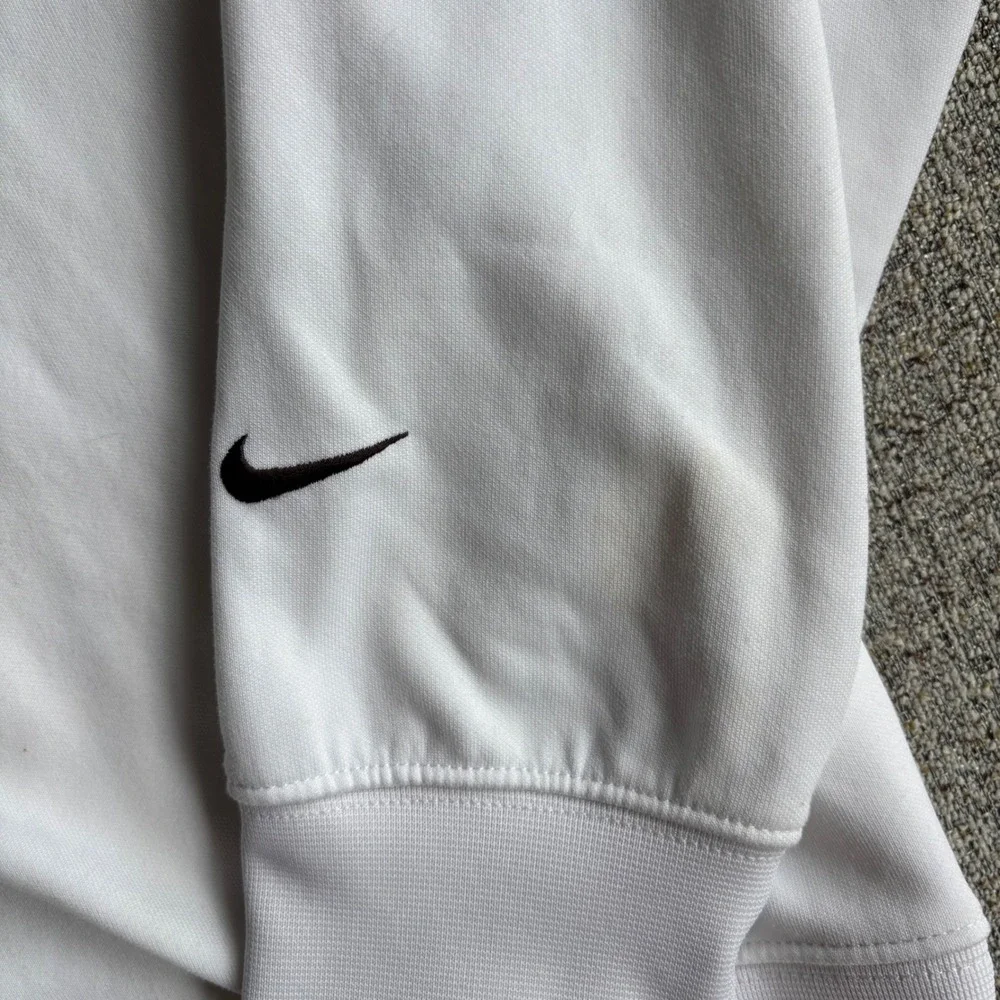 Nike Sweatshirt Mens Small Swoosh White Double Logo MCMLXXII Graphic Crewneck
